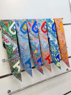 Eleftheria Scarf 90 CM In Colorful Silk Twill 193832