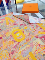 Eleftheria Scarf 90 CM In Colorful Silk Twill 193833