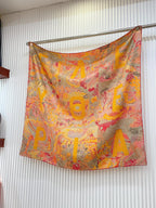 Eleftheria Scarf 90 CM In Colorful Silk Twill 193833