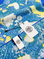 Eleftheria Scarf 90 CM In Colorful Silk Twill  193834