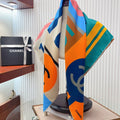 CC Square Scarf 90 CM In Colorful Silk Twill 177653