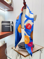CC Square Scarf 90 CM In Colorful Silk Twill  193819