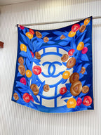 CC Square Scarf 90 CM In Colorful Silk Twill  193819