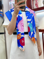 CC Square Scarf 90 CM In Colorful Silk Twill 193820
