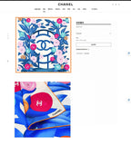 CC Square Scarf 90 CM In Colorful Silk Twill 193820