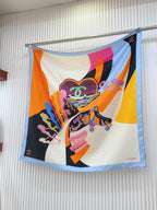 CC Square Scarf 90 CM In Colorful Silk Twill 196208