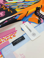 CC Square Scarf 90 CM In Colorful Silk Twill 196208