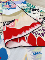 En Liberte ! Scarf 140 CM In Colorful Cashmere And Silk 198587