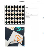 CC Square Scarf 90 CM In Colorful Silk Twill  208575
