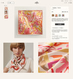 Le Cavalier A La Trompette Scarf 90 CM In Colorful Silk 208589