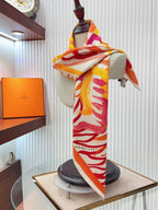 Le Cavalier A La Trompette Scarf 90 CM In Colorful Silk 208589