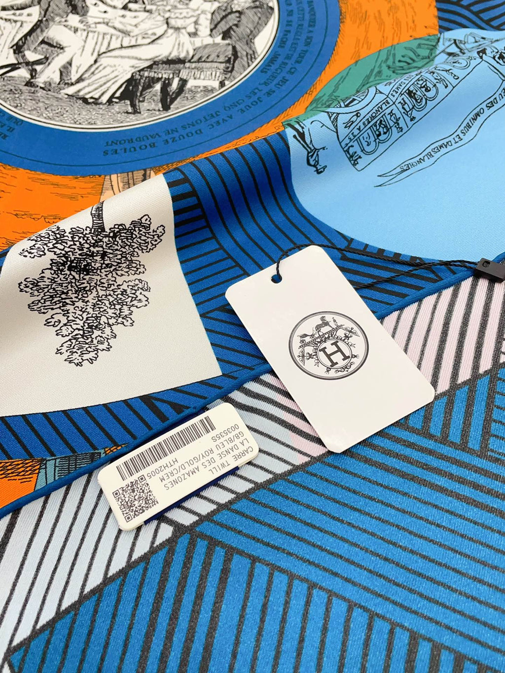 Jeu Des Omnibus Remix Scarf 90 CM In Colorful Silk Twill  211109