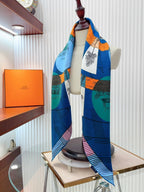 Jeu Des Omnibus Remix Scarf 90 CM In Colorful Silk Twill  211109