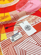 Jeu Des Omnibus Remix Scarf 90 CM In Colorful Silk Twill  211110