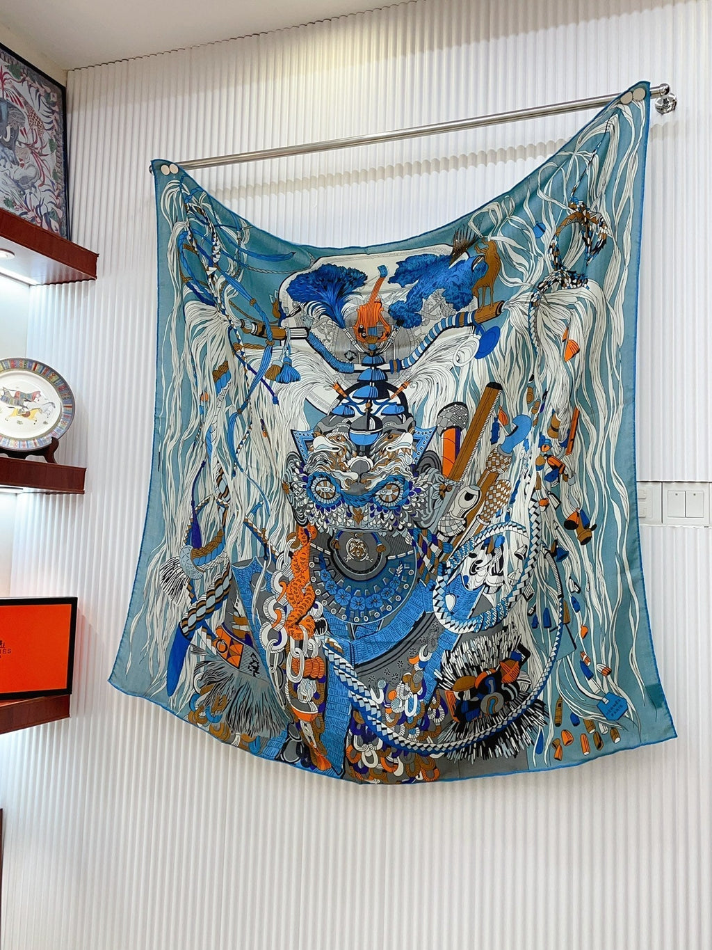 Wild Rhythm Scarf 140 CM In Colorful Cashmere Silk 213699