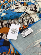 Wild Rhythm Scarf 140 CM In Colorful Cashmere Silk 213699