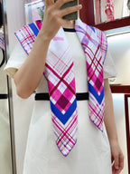 CC Square Scarf 90 CM In Colorful Silk Twill  217211