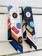 CC Square Scarf 90 CM In Colorful Silk Twill 218095