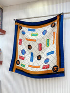CC Square Scarf 90 CM In Colorful Silk Twill 218096