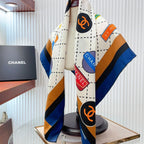 CC Square Scarf 90 CM In Colorful Silk Twill 218096