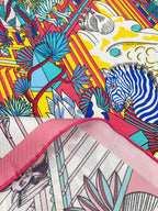 Animapolis Scarf 90 CM In Colorful Silk Twill 220185