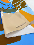 Scarf 90 CM In Colorful Silk Twill 233121