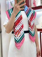 Coaching Deja-Vu Shawl 90 CM In Colorful Silk Twill  233126