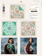 Sous Le Charme d'Orphee Double Face Scarf 140 CM In Colorful Cashmere And Silk 233127