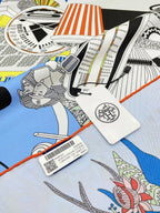En Studio Scarf 90 CM In Colorful Silk Twill 235405