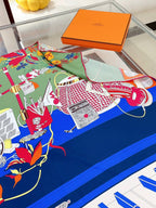En Studio Scarf 90 CM In Colorful Silk Twill  235406