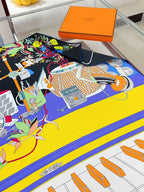 En Studio Scarf 90 CM In Colorful Silk Twill  235407