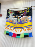 En Studio Scarf 90 CM In Colorful Silk Twill  235407