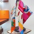 En Studio Scarf 90 CM In Colorful Silk Twill  235408