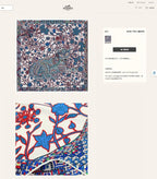 Le Jaguar Et Le Colibri Shawl 90 CM In Blue Colorful Silk Twill 274207