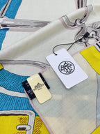 Mors a Jouets Chemise Shawl 140 CM In Colorful Silk And Cashmere 239531