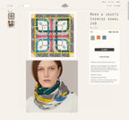 Mors a Jouets Chemise Shawl 140 CM In Colorful Silk And Cashmere 239531