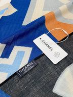 CC Square Scarf 140 CM In Colorful Cashmere And Silk  247636