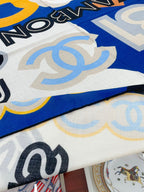 CC Square Scarf 140 CM In Colorful Cashmere And Silk  247636