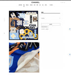 CC Square Scarf 140 CM In Colorful Cashmere And Silk  247636