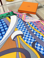 Scarf 90 CM In Colorful Silk Twill 258475