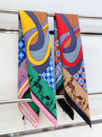 Scarf 90 CM In Colorful Silk Twill 258475