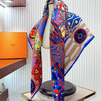 La Danse Des Amazones Scarf 90 CM In Colorful Silk 262787