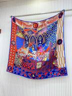 La Danse Des Amazones Scarf 90 CM In Colorful Silk 262787