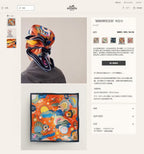 Au Royaume d'Helios Scarf 90 CM In Colorful Silk Twill 271780