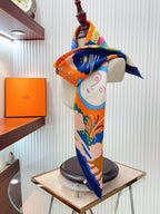 Au Royaume d'Helios Scarf 90 CM In Colorful Silk Twill 271780