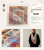 Gavroche Super Silk Quest Détail Scarf 90 CM In Orange Colorful Silk Twill 274212