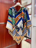 Fantaisie d'Etriers Shawl 135 CM In Colorful Cashmere And Silk 276554