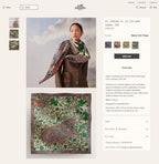Le Jaguar Et Le Colibri Shawl 135 CM Green Colorful Cashmere And Silk 281676
