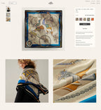 Voitures En Equilibre Scarf 140 CM In Colorful Cashmere And Silk 286416