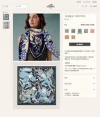 Le Sacre Des Saisons Scarf 140 CM In Colorful Cashmere And Silk 300432